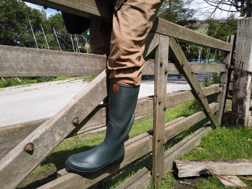 Hound Racefield 2, Jersey Lined, Classic, Unisex Full Welly in Forest Green - Image 5