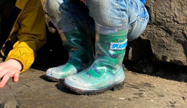 Splashers Clear Kids Welly, Unisex Kids Welly in Transparent - Image 4