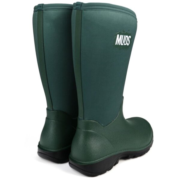 Muds Original Mid, Mens 3/4 Welly in Green - Image 2