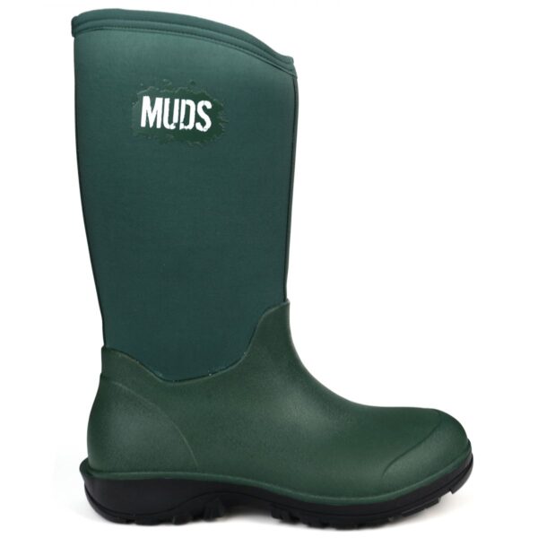 Muds Original Mid, Mens 3/4 Welly in Green - Image 3
