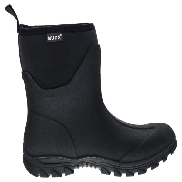 Muds Dovestone Short, Ladies Short Welly in Black - Image 3
