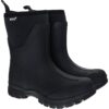 Muds Dovestone Short, Ladies Short Welly in Black