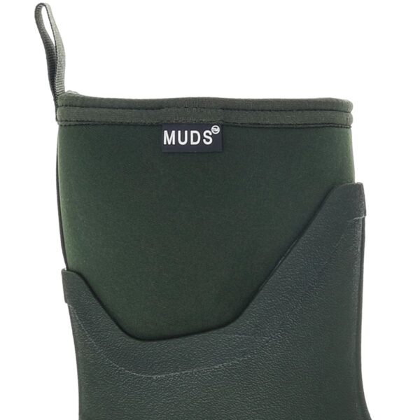 Muds Dovestone Short, Ladies Short Welly in Forest Green & Olive - Image 4