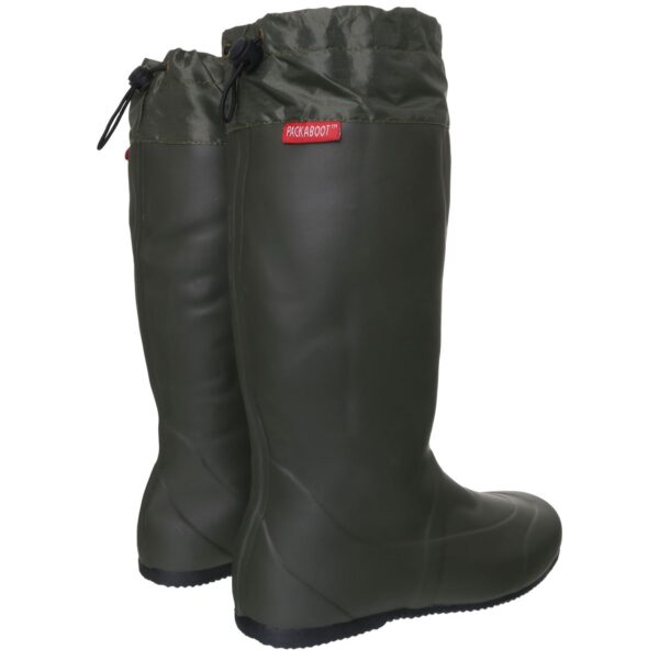 Pack-a-Boot Folding Welly, Jersey Lined, Unisex Full Welly in Khaki - Image 2