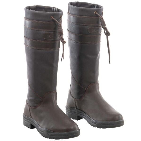 Brogini Longridge Kids, Unisex Country Boot in Brown