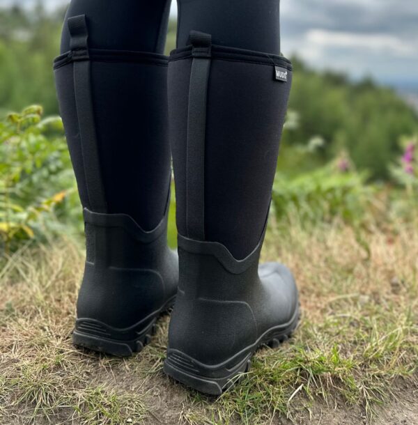 Muds Dovestone Tall, Ladies Full Welly in Black - Image 7