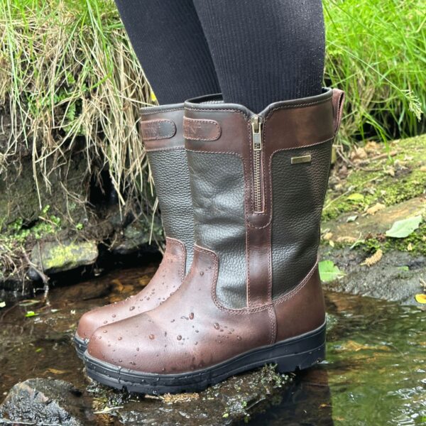 Brogini Abruzzo, Unisex Short Country Boot in Brown - Image 4