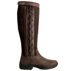 Brogini Winchester Lace-up - Wide Calf, Ladies Country Boot in Brown