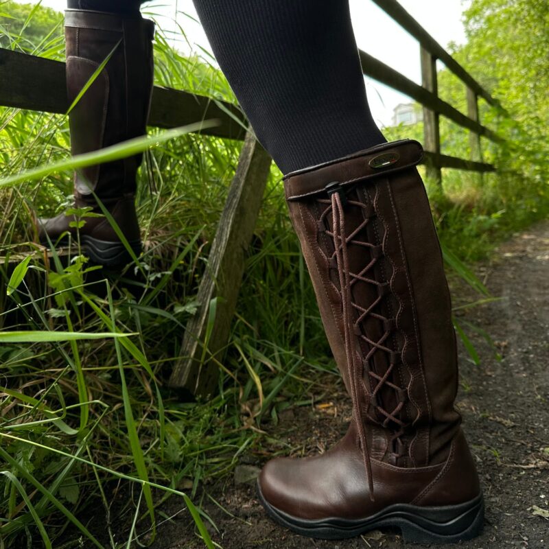 Brogini Winchester Waterproof Riding & Country Boots – Brown, Standard/Wide Fit, Sizes 36-42 (UK 3.5-8)