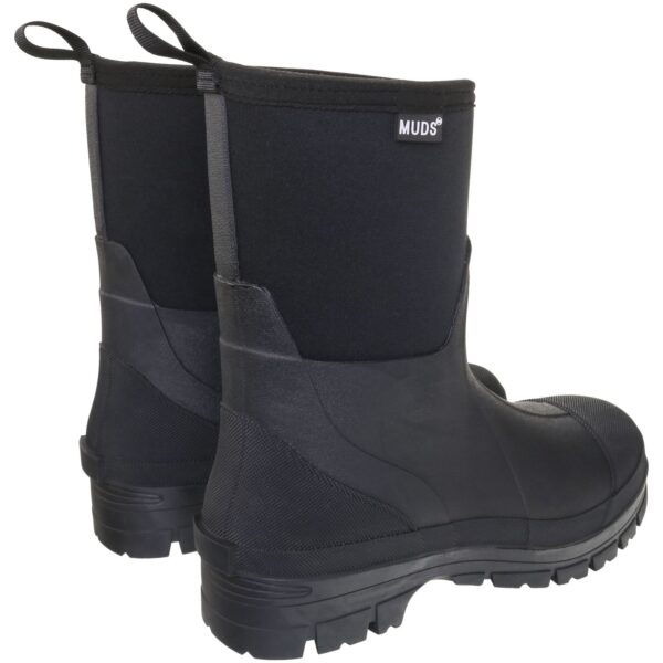Muds Greenfield Short, Unisex Short Welly in Black - Image 2
