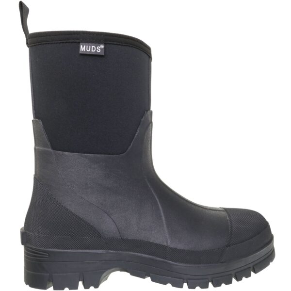Muds Greenfield Short, Unisex Short Welly in Black - Image 3