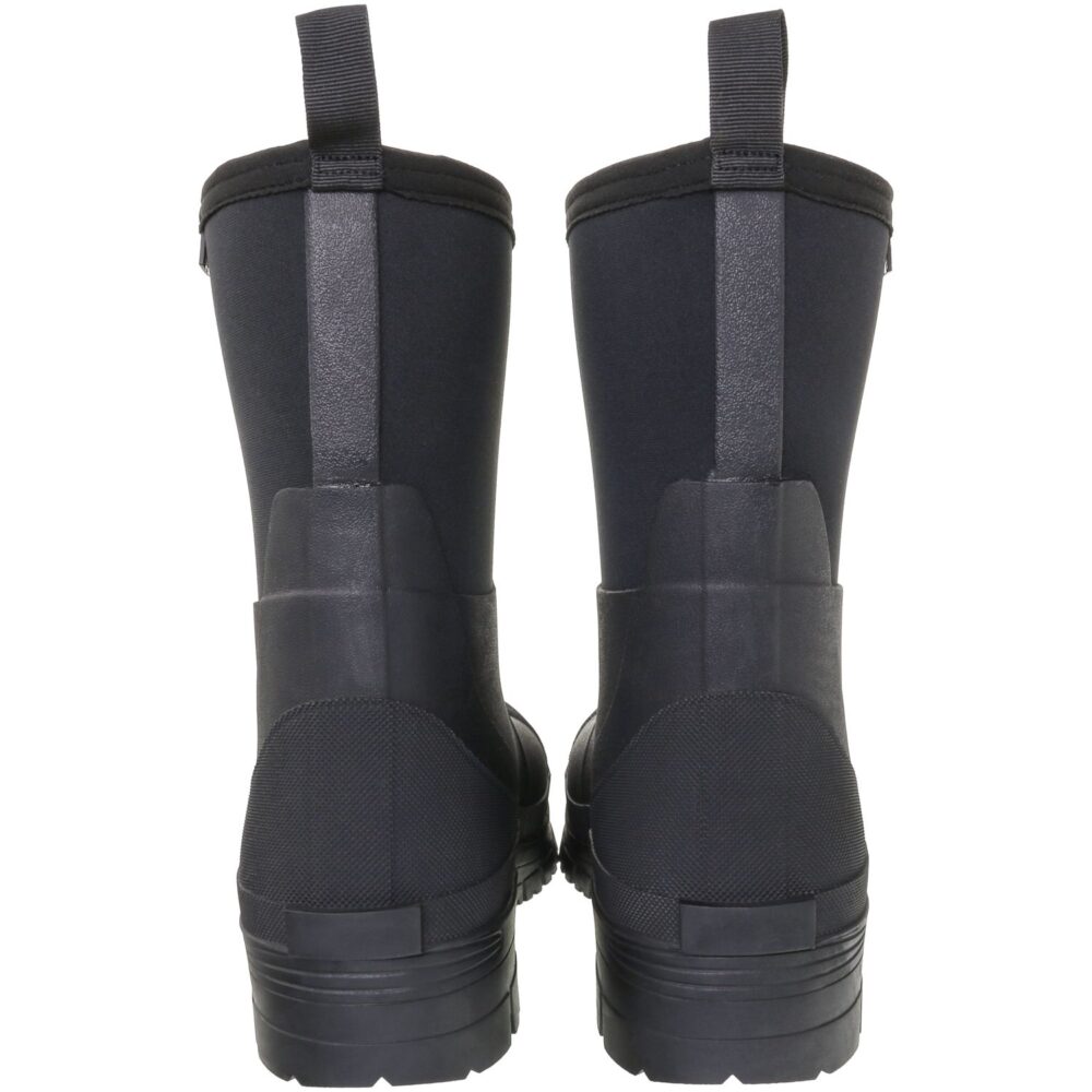 Muds Greenfield Short, Unisex Short Welly in Black - Image 4