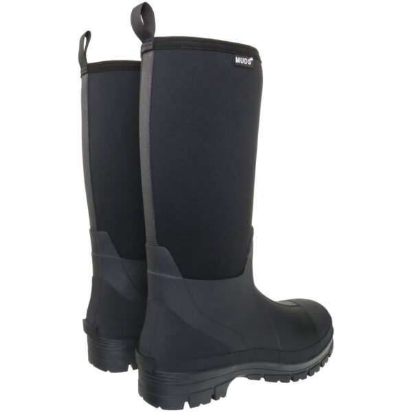 Muds Greenfield Tall, Unisex Full Welly in Black - Image 2