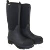 Muds Greenfield Tall, Unisex Full Welly in Black