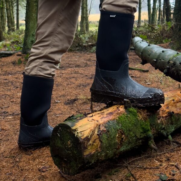 Muds Greenfield Tall, Unisex Full Welly in Black - Image 9