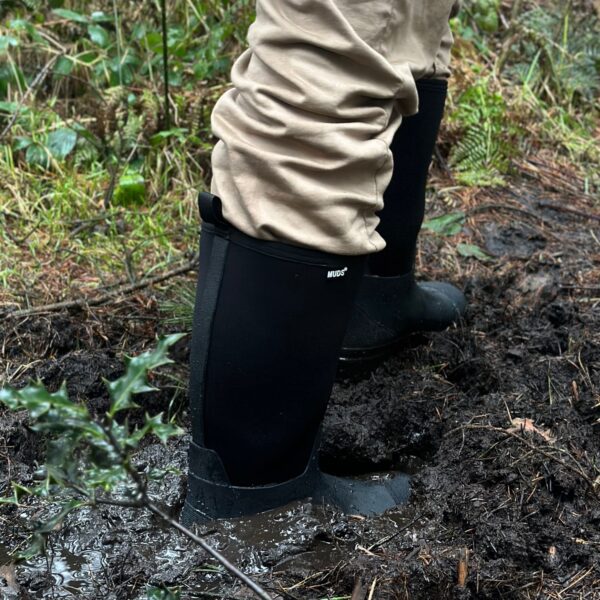 Muds Greenfield Tall, Unisex Full Welly in Black - Image 10