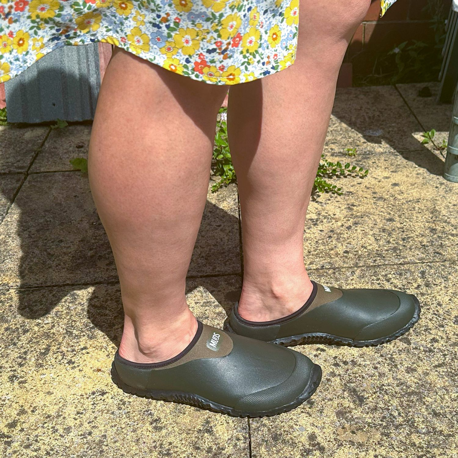 Muds Clog Unisex Clog in Green Wellies