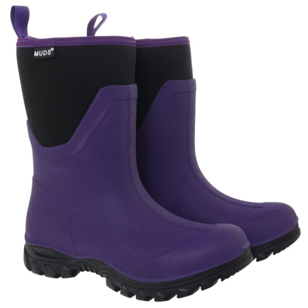 Muds Dovestone Short, Ladies Short Welly in Purple