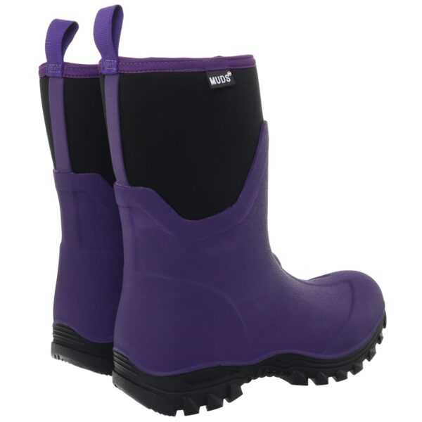 Muds Dovestone Short, Ladies Short Welly in Purple - Image 2