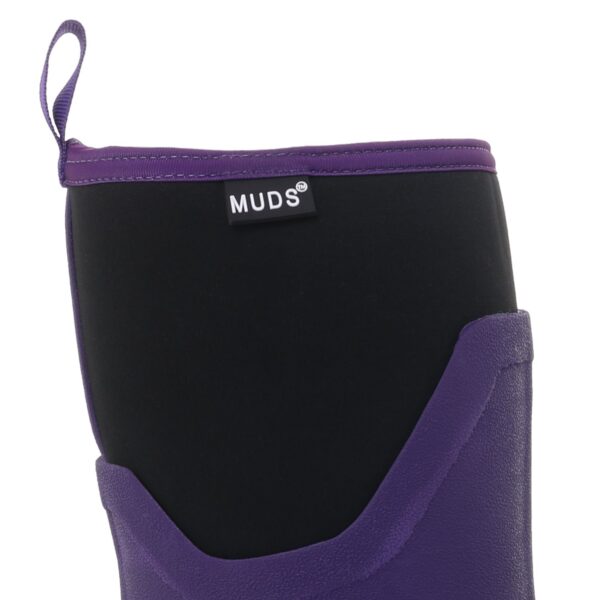 Muds Dovestone Short, Ladies Short Welly in Purple - Image 4