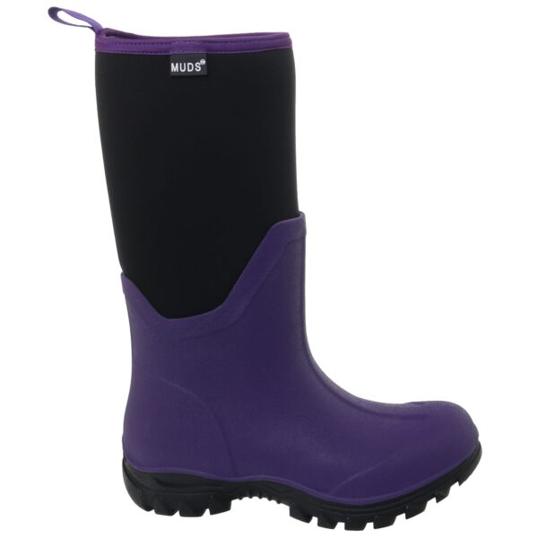 Muds Dovestone Tall, Ladies Full Welly in Purple - Image 3