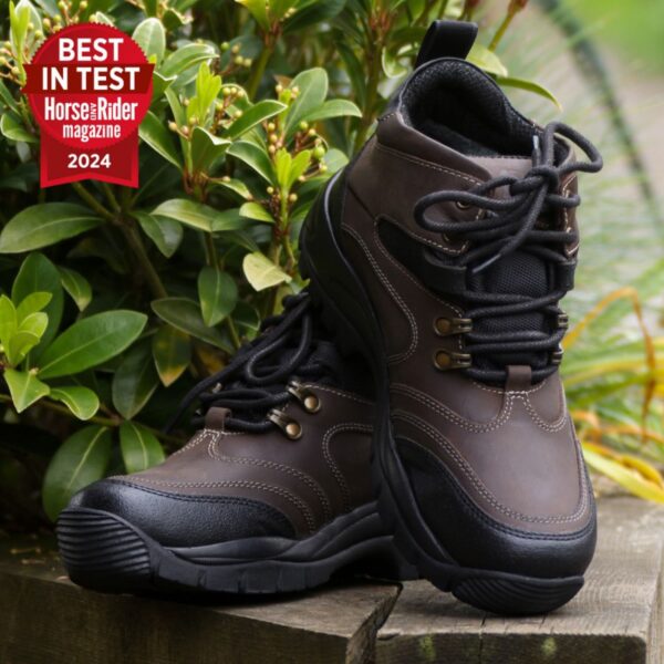 Brogini Montiere Heavy-Duty Yard Boot, Ladies Ankle Boot in Brown - Image 3