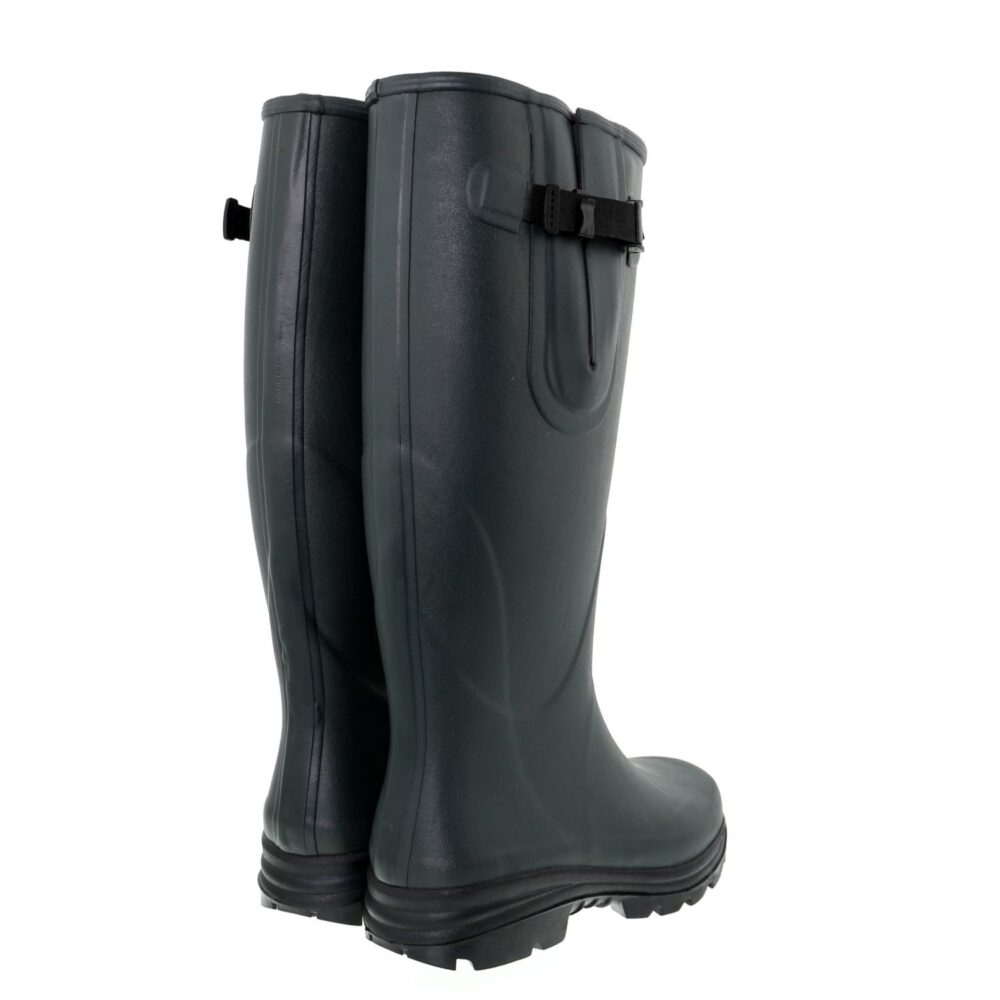 Racefield 2, Neoprene, Adjustable Calf, Unisex Full Welly in Forest Green - Image 2