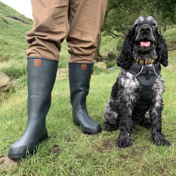 Racefield Racefield 2, Neoprene, Adjustable Calf, Unisex Full Welly in Forest Green - Image 5