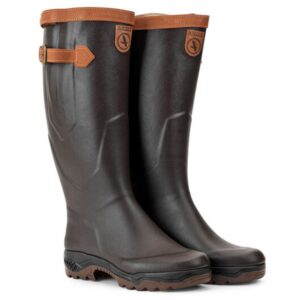Aigle Parcours 2 Signature, Unisex Full Welly in Brown