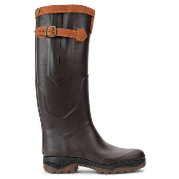 Aigle Parcours 2 Signature, Unisex Full Welly in Brown - Image 2