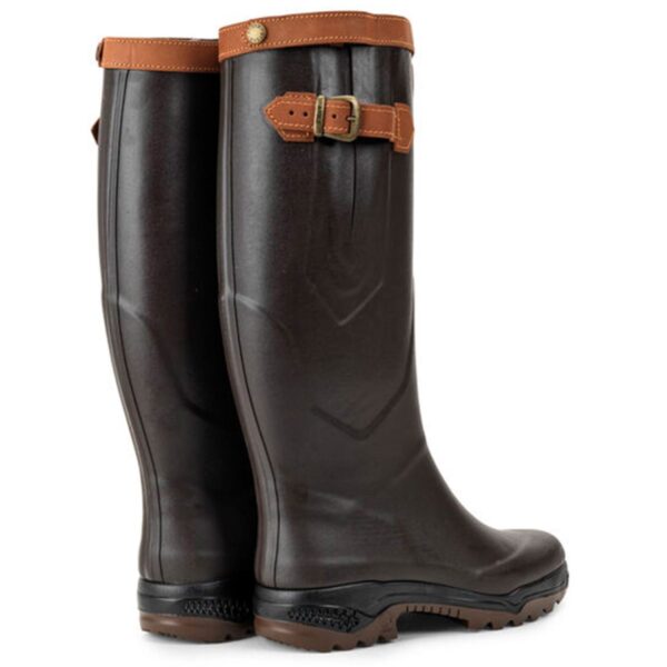 Aigle Parcours 2 Signature, Unisex Full Welly in Brown - Image 3