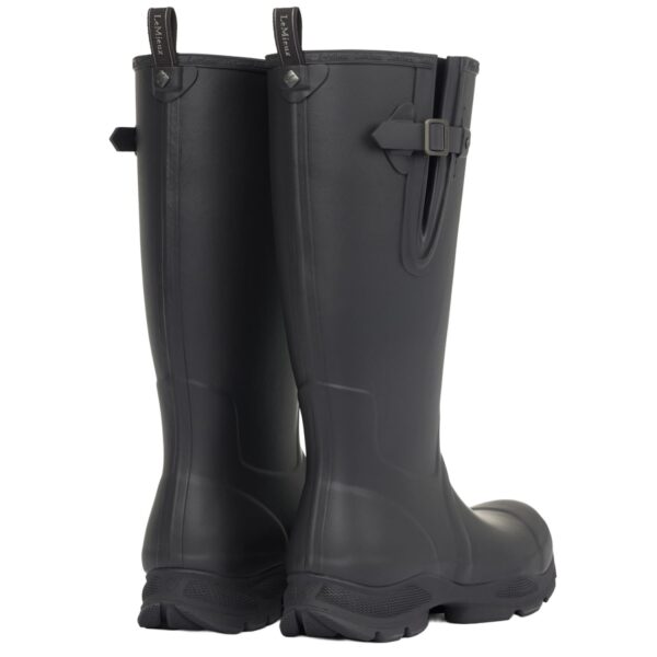 LeMieux Ultra Stride, Mens Full Welly in Black - Image 3