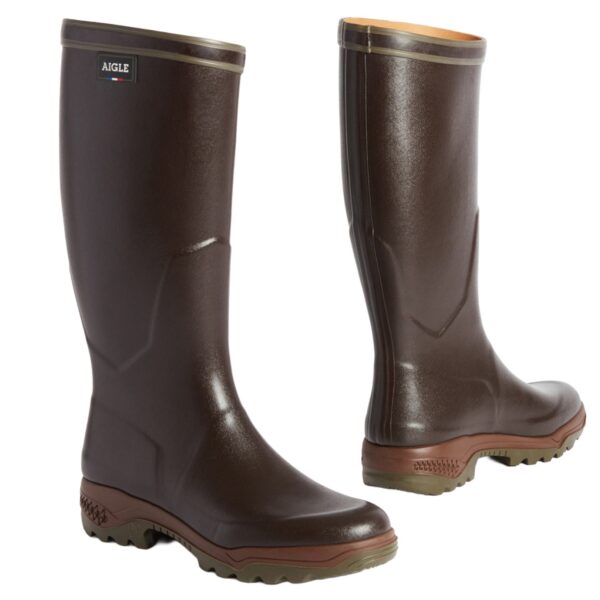Aigle Parcours 2, Unisex Full Welly in Brown - Image 6