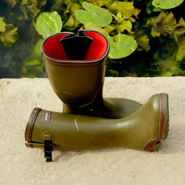 Aigle Parcours 2 Iso , Unisex Full Welly in Khaki - Image 2