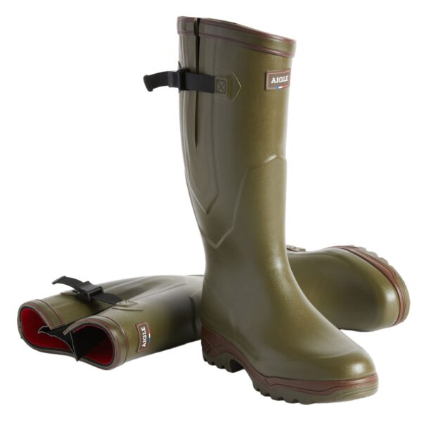 Aigle Parcours 2 Iso , Unisex Full Welly in Khaki - Image 4