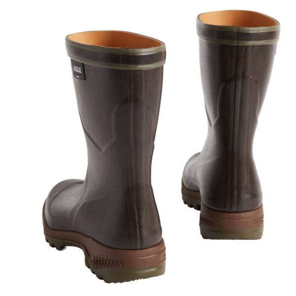 Aigle Parcours 2 Bottillon, Unisex Short Welly in Brown - Image 3