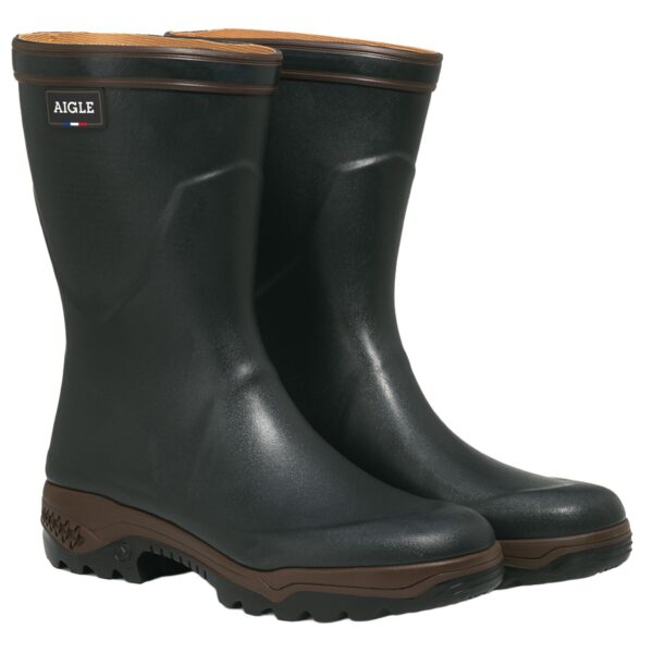 Aigle Parcours 2 Bottillon, Unisex Short Welly in Bronze - Image 2