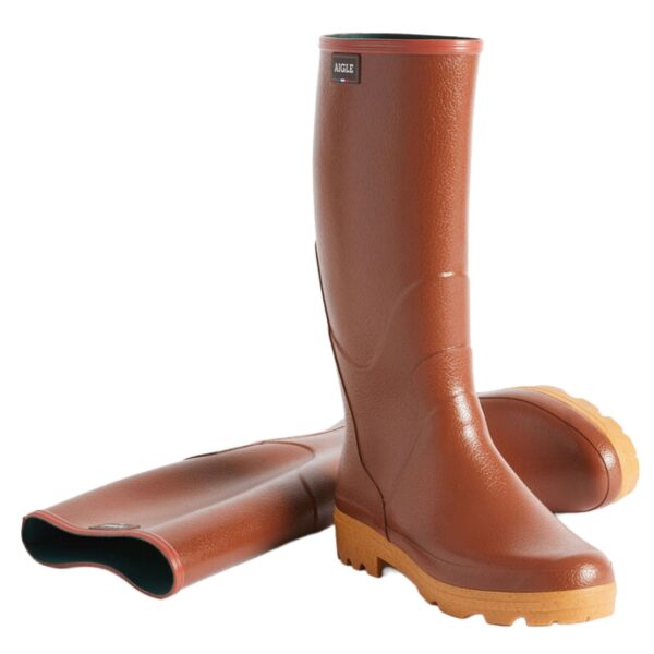 Aigle Chambord Pro 2, Mens Full Welly in Amber