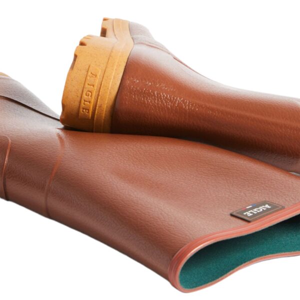 Aigle Chambord Pro 2, Mens Full Welly in Amber - Image 4