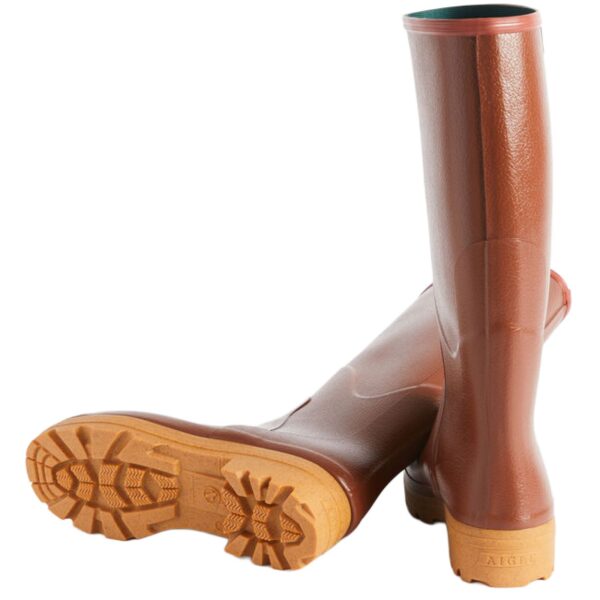 Aigle Chambord Pro 2, Mens Full Welly in Amber - Image 5
