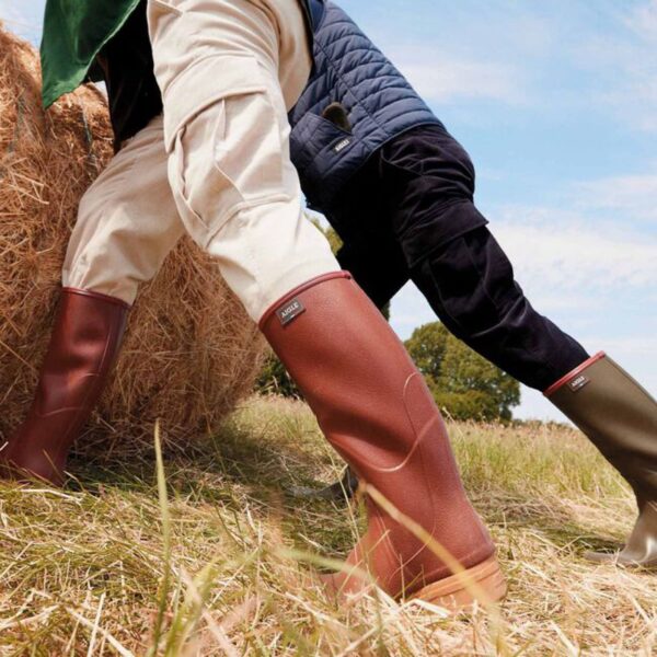 Aigle Chambord Pro 2, Mens Full Welly in Amber - Image 6