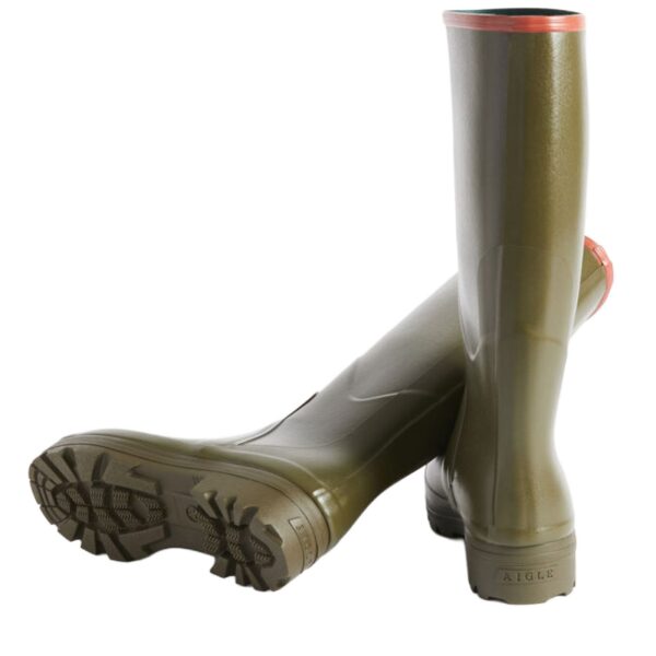 Aigle Chambord Pro 2, Mens Full Welly in Khaki - Image 4