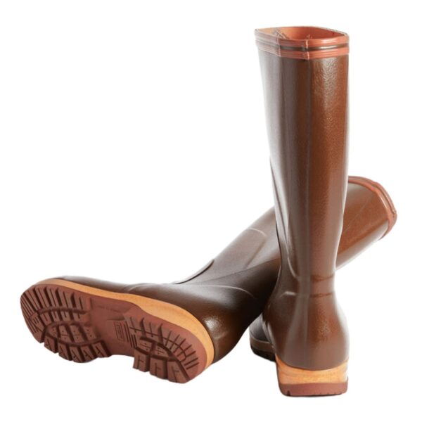 Aigle Tancar Pro, Mens Full Welly in Brown - Image 4