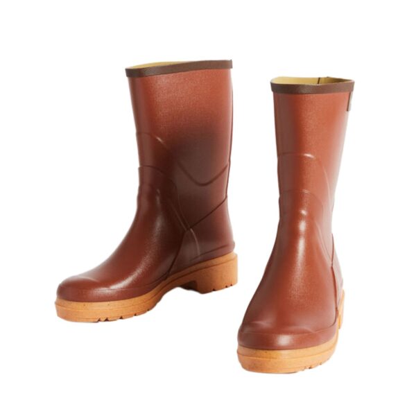 Aigle Bison 2, Mens Short Welly in Amber