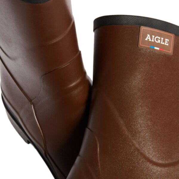 Aigle Bison 2, Mens Short Welly in Brown - Image 4