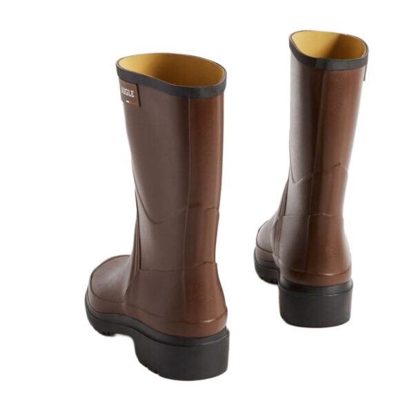 Aigle Bison 2, Mens Short Welly in Brown - Image 5
