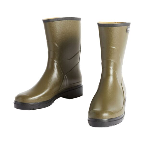 Aigle Bison 2, Mens Short Welly in Khaki