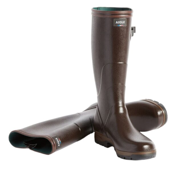 Aigle Terra Pro Vario, Mens Full Welly in Brown