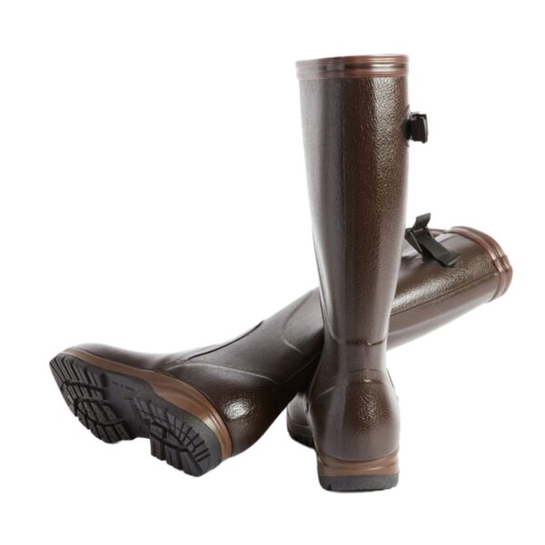 Aigle Terra Pro Vario, Mens Full Welly in Brown - Image 3