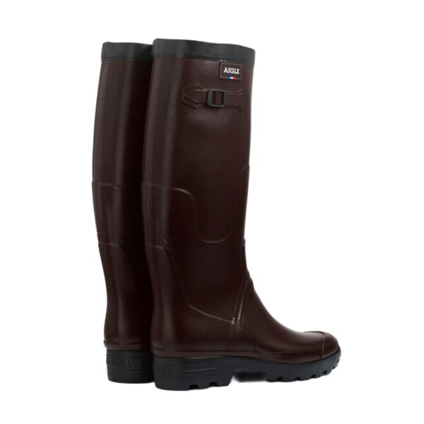 Aigle Benyl M, Unisex Full Welly in Brown - Image 3